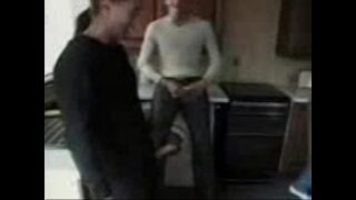 Old milf fucked by two young guys…